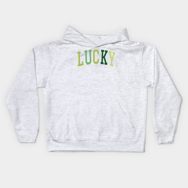 Lucky , Funny St Patrick's Day Kids Hoodie by Dexter Lifestyle